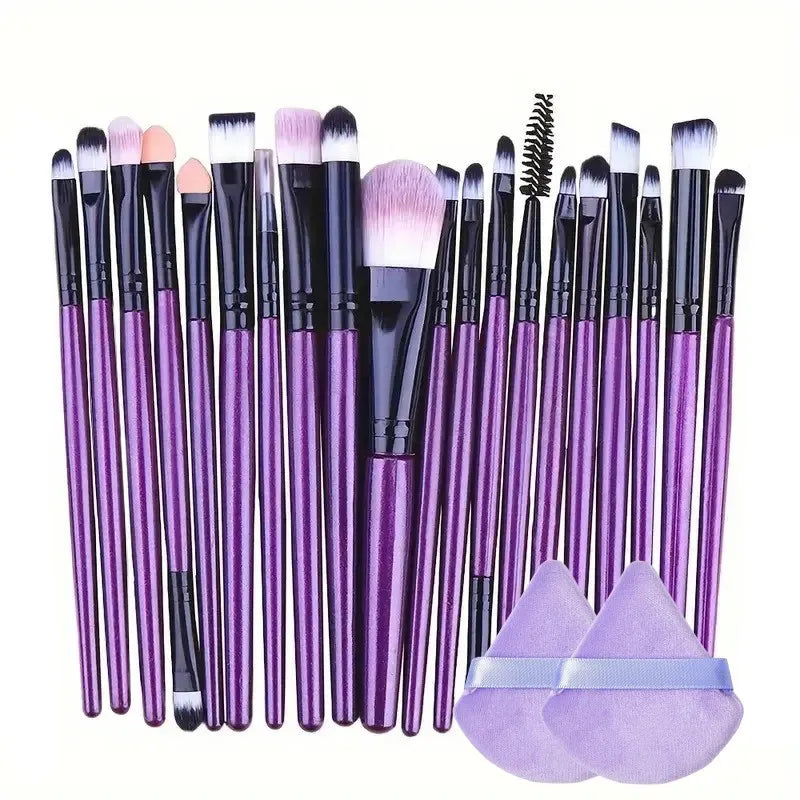 Conjunto de pincéis de maquiagem 20 unidades Pincel delineador Pincel de mistura Pincéis de maquiagem para bochechas Olho Cosmético Base Pincel Conjunto de pincéis de maquiagem