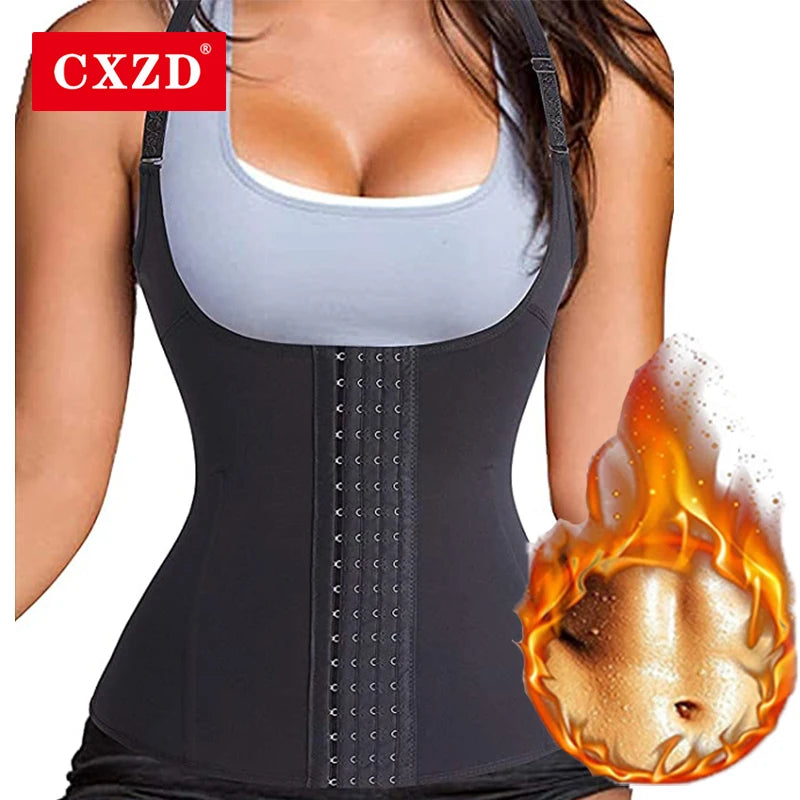 CXZD Waist Trainer Suor Pós-Parto Sexy Bustiers Corpete Controle Barriga Modelagem Strap Espartilhos Queima de Gordura Roupa interior Shapewear